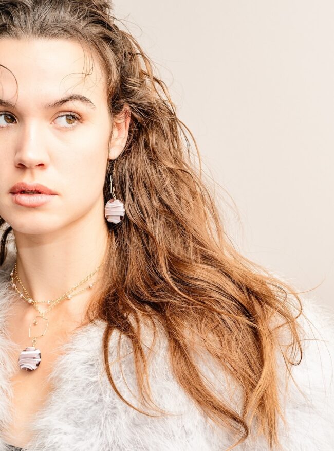 The violeta The Violeta - Bespoke Violet Murano Earrings